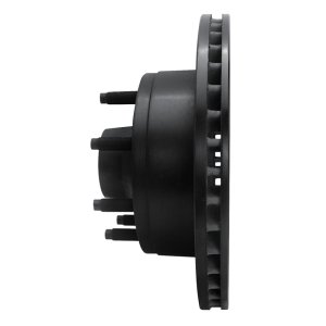 Ford E-150 Econoline Brake Rotor (1) - Front Right - R1 Concepts - Drilled & Slotted - Black - `95-`07